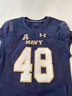 Game Worn Used Navy Midshipmen Football Jersey Usna Naval Academy Ua Sz 44  48