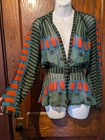 Rare Judy Hornby London 1970s Vtg Mid Century Mod Peplum Tulip Blouse Top 6h
