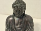 Vintage Sitting Buddha Metal Statue Kamakura Daibutsu Japan Figurine 3 5   