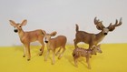 Schleich Lot Of 4 Deer Buck And Doe North American Forrest Animal Figure