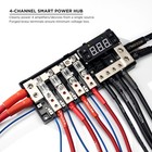 Recoil S-mpg4 Smart 4-way Fused Distribution Block With Remote Delay Timer