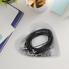 Pack Black Necklace Cord  Leather Cord Necklace With Clasp  Waxed Rope 20