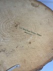 Vintage Wood Log Slice Art Horses Made In Usa