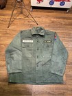 Vintage 50s Us Military Hbt Utility Jacket Men Small Army Korean War Herringbone