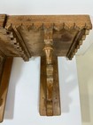 Victorian  Wooden Corbels shelf Brackets With Green Patina Set Of 2 pair 17 h