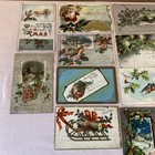 Early 1900 s  Christmas Holiday Greeting Cards Postcards Ephemera Lot Of 23