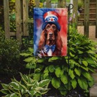Irish Setter Patriotic Usa American Flag Garden Size Dac5735gf