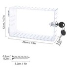 Thermostat Cover Large Universal Combination Lock Clear Box Guard Wall Mounted