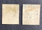Chile Stamps Sc  9  2x    1856 Estanco 5 Centavos  Mh used