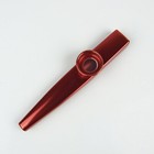 Metal Kazoo Flute Diaphragm Mouth Harmonica Wind Instrument  Red