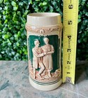 Antique   Vintage Glazed German Beer Stein Mug  pottery Stamped Germany 430 2 
