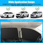 4pcs Magnetic Car Side Window Sun Shade Cover Shield Uv Protection Accessories
