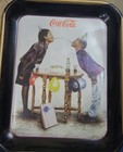 Vtg 1996 Coca-cola Metal Serving Tray  birthday Smiles  John Solomon Sanridge