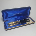 Rare Nos 1970s Sheaffer 14k   12k G f  Imperial Vii Fountain Pen Set Usa - Mint