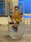 Mcdonald s Ronald Mcdonald Clear Multicolor Glass Tumbler Cup 2002
