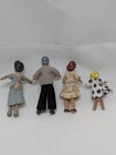 Vintage Rubber Doll House Family 3  To 4 5  4pc Original Clothes C1940s