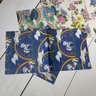 Vintage 90s Y2k Wrapping Paper Lot Thick Unicorns Rainbows Florals 7 Pc