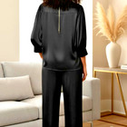 Women s Pure Mulberry Silk Co-ord Set Business Office Work Wear Two Piece Outfit