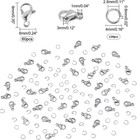60 Pcs Stainless Steel Lobster Clasps With 120 Jump Rings Jewelry Making Kit