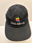 Vintage Apple Computer    think Different    Cap Hat Rainbow Apple Logo 