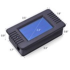 Lcd Display Dc Battery Monitor Meter 0-200v Volt Amp For Car Rv Solar 100a Shunt
