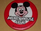 Vintage Walt Disney Mickey Mouse Club  Pin Back Button