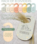 Colorful Baby Size Closet Dividers - Wooden Baby Clothes Organizer For Nursery D