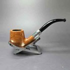 Wdc Sterling Hand Made Bent Billiard Estate Briar Pipe  American Estates