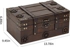 Vintage Treasure Box large Treasure Chest For Keepsakes Wooden Keepsake Box
