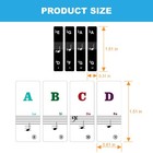 Piano Keyboard Stickers For 88 61 54 49 37 Key  Bold Large Full  Multicolor