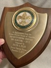 Vtg  Plaque To Hazen Dean For Outstanding Service To Boy Scouts Owensboro Ky Bsa
