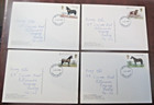 Gb Phq Cards 1978 -horses  Back - Fdi  Full Set Used Free Post Uk