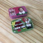 X2 Elf Will Farrell Christmas Movie Omg Santa I Know Him Mint Collectible Tin