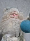 Vintage Howard Gale Christmas Santa Claus Ivory Velvet 16  1950 s