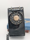 Vintage Western Electric 554 Black Rotary Wall Telephone Northwestern Bell As-is