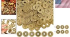 Durable 100-piece Antique Bronze Coins For Feng Shui And Cultural Symbolism