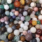 Natural Crystal Beads  500  1 5lbs  Bulk Beads 6-10mm  Bead Mix  Agates  Jasper