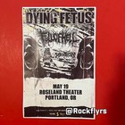 Dying Fetus   Full Of Hell 2024 Concert Promo 11x17 Street Poster  Portland Or