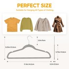 30 Pack Heavy Duty Velvet Hangers  Non-slip Flocked Felt Hangers With Shoulde   