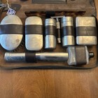 Vintage 1940-50 s Men s Travel Grooming Kit  Silver Plated With Leather Case-nib