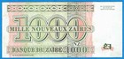 S4 - Zaire - Dr Congo 1000 Zaires 1995 Uncirculated Banknote P  67 - Mobutu