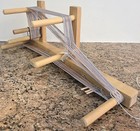 Vintage Wooden Wood Inkle Table Weaving Loom Weave Belts Straps Yarn Craft