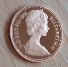 1980 Proof 1 2p Halfpenny Coin