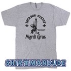 Mardi Gras T Shirt New Orleans Vintage Beer Famous Bar Pub Alligator Band Tee