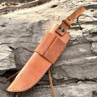 Universal 8  Fixed Blade Knife Sheath - Pure Cow Leather - Custom Engraved