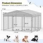 Heavy Duty Dog Kennel Outdoor Dog Playpen Large Dog Crate Cage 10 x10 x6 5 