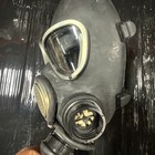 Vintage Gas Mask Full Face Respirator Military Style Black Size 2 Surplus