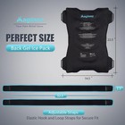 Large Gel Ice Pack For Back Injuries Reusable  Extra Blanket Black 