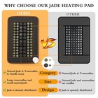 Far Infrared Heating Pad natural Jade And 2 Different Tourmaline Heating Pad    