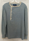 Vintage Ralph Lauren Country Check Plaid Drop Front Womens Blouse Top Size 4